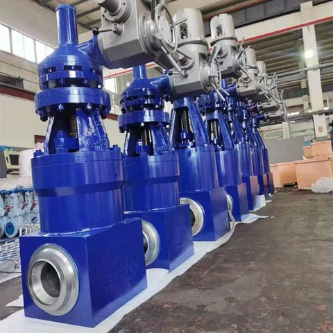 Dobbeltskive portventil til kedel, OS&Y, fuld boring, PSB, parallel glidning